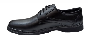Pantofi barbati casual din piele naturala pe calapod Lat PH450 Negru Siret - Img 3