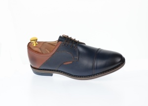 Pantofi barbati casual - eleganti, din piele naturala - SIR156BLM - Img 4