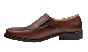 Pantofi barbati casual maro din piele naturala fara siret GKR48M - Img 6