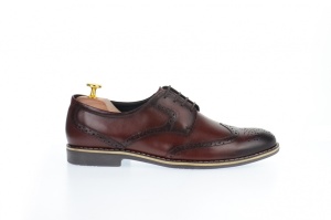 Pantofi barbati casual, visinii din piele naturala - 500VIS - Img 6