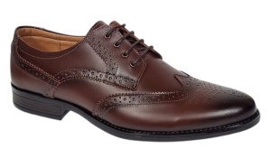 Pantofi barbati Derby Wingtip Brogue din piele naturala GKR826M
