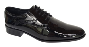 Pantofi barbati eleganti din piele naturala – Negru Lac Marimea 39, 40