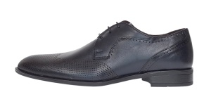 Pantofi barbati eleganti din piele naturala Bleumarin 020BL - Img 11