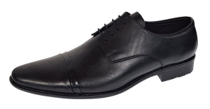Pantofi barbati eleganti din piele naturala culoare Neagra 111N - Img 7