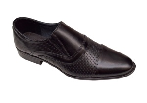 Pantofi barbati eleganti din piele naturala de culoare neagra GKR01N - Img 7