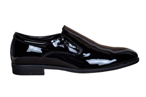 Pantofi barbati, eleganti, din piele naturala, fara siret, Negru LAC SIR073NEL - Img 8
