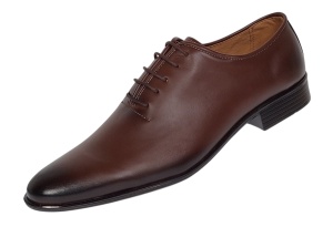 Pantofi barbati eleganti din piele naturala - Maro Cognac Havana 51 - Img 4
