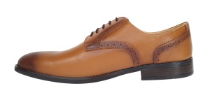 Pantofi barbati eleganti din piele naturala maro deschis - Marimea 43 - Img 8