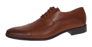 Pantofi barbati eleganti din piele naturala maro SIR085MP - Img 3