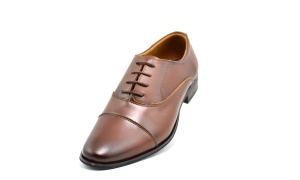 Pantofi barbati eleganti din piele naturala maro STEFISM - Img 4