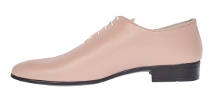 Pantofi barbati eleganti din piele naturala - Model Enzo Bej Nude - Img 4