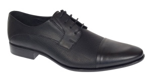 Pantofi barbati eleganti din piele naturala - Model Negru SIR085NP - Img 1