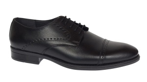 Pantofi barbati eleganti din piele naturala Negru 127N Marimea 41 - Img 6