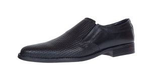 Pantofi barbati eleganti din piele naturala Negru 891N - Img 4