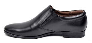 Pantofi barbati eleganti din piele naturala, Negru AMON2ELN - Img 2