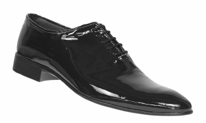 Pantofi barbati eleganti din piele naturala Negru LAC LMOD1NLAC - Img 4