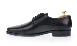 Pantofi barbati eleganti din piele naturala, Negru NIC02NVFS - Img 2