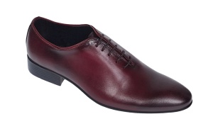 Pantofi barbati eleganti din piele naturala Visiniu 024VIS - Img 5