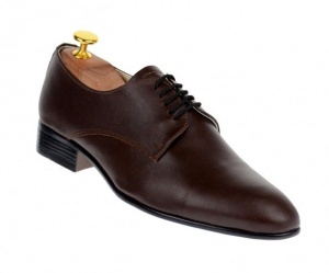 Pantofi barbati eleganti pentru costum, piele naturala maro, NIC211M - Img 5