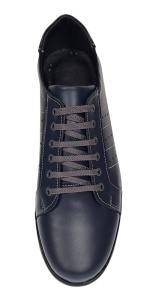 Pantofi barbati sport casual din piele naturala bleumarin ADTIMBL - Img 9