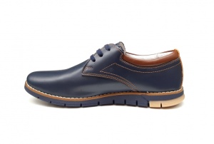 Pantofi barbati sport, din piele naturala, cu sitet, TEST35LS - Img 11