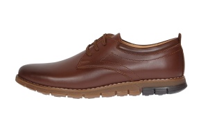 Pantofi barbati sport din piele naturala maro GKR57M - Img 3