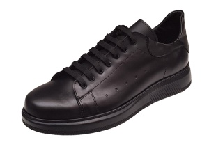 Pantofi casual barbati din piele naturala - Black Combat BKT2N - Img 7