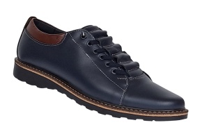 Pantofi casual barbati din piele naturala Corsa Bleumarin GKR107BL - Img 7