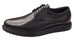 Pantofi casual barbati din piele naturala de culoare neagra DeSuceava RSY03N - Img 2