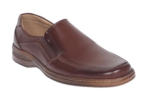 Pantofi casual barbati din piele naturala maro - Masuri pana la 47 GKR10M - Img 5