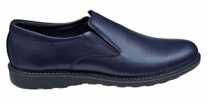 Pantofi casual barbati din piele naturala - Model Corsa Bleumarin - Img 3