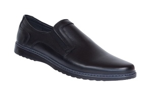 Pantofi casual barbati din piele naturala - Model Negru GKR 331ELN