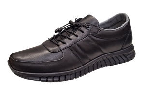 Pantofi casual barbati piele naturala VIK 317 Negru - Img 4