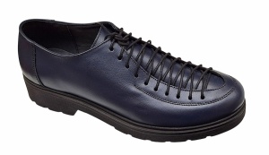 Pantofi casual dama din piele naturala - Model Bleumarin cu Negru PDGINABL - Img 6