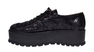 Pantofi dama casual cu platforme de 5 cm - Model Negru TCC4N - Img 2