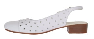 Pantofi dama casual din piele naturala Alb Box - NA252AP - Img 2