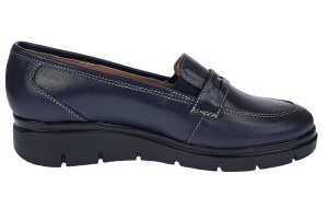 Pantofi dama casual din piele naturala, bleumarin inchis - P105BLBOX - Img 6