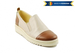 Pantofi dama casual din piele naturala bleumarin - ROV1BLM - Img 6