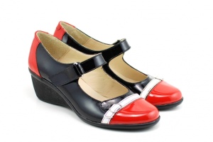 Pantofi dama casual din piele naturala cu platforme de 5 cm - P60RAN - Img 5