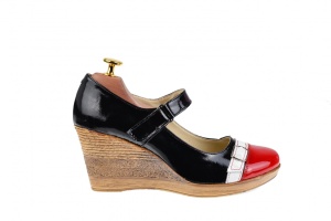 Pantofi dama, casual, din piele naturala, cu platforme de 7cm, foarte comozi - P60RAN2 - Img 3