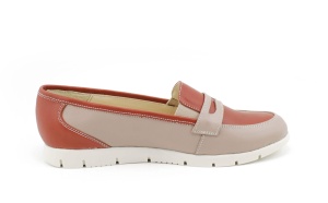 Pantofi dama casual din piele naturala, cu platforme - Made in Romania ROVI23CREM - Img 3
