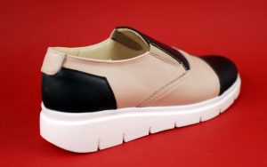 Pantofi dama casual din piele naturala de culoare bej - RUT4BN - Img 6