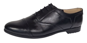 Pantofi dama casual din piele naturala de culoare neagra Mira Sic - Img 3