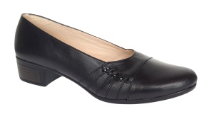 Pantofi dama casual din piele naturala de culoare neagra P19N