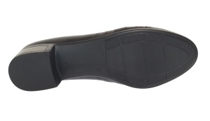 Pantofi dama casual din piele naturala de culoare neagra P19N - Img 4