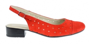 Pantofi dama casual din piele naturala din piele intoarsa NA252CORAIS