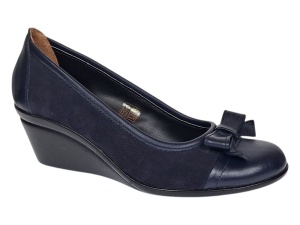 Pantofi dama casual din piele naturala intoarsa velur P1761BLM - Img 6