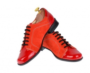 Pantofi dama casual din piele naturala, Made in Romania, BOB Rosu, P53RR - Img 5
