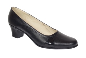 Pantofi dama casual din piele naturala Negru Box - STD34N