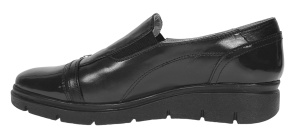Pantofi dama casual din piele naturala Negru - P103NLAC - Img 2
